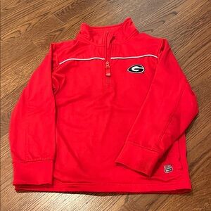 Georgia Bulldogs Red Quarter-Zip Pullover